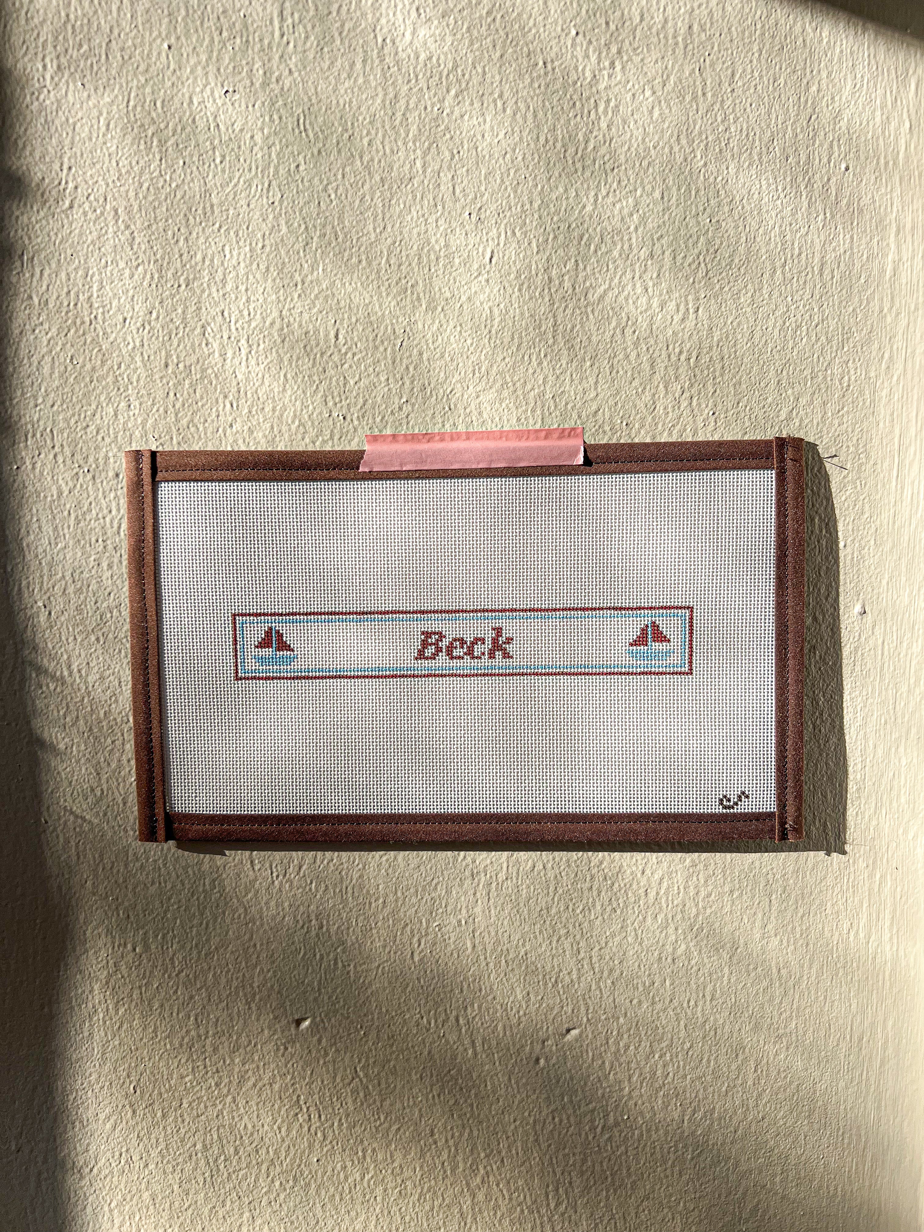 Blue and Red Sailboat Paci Clip