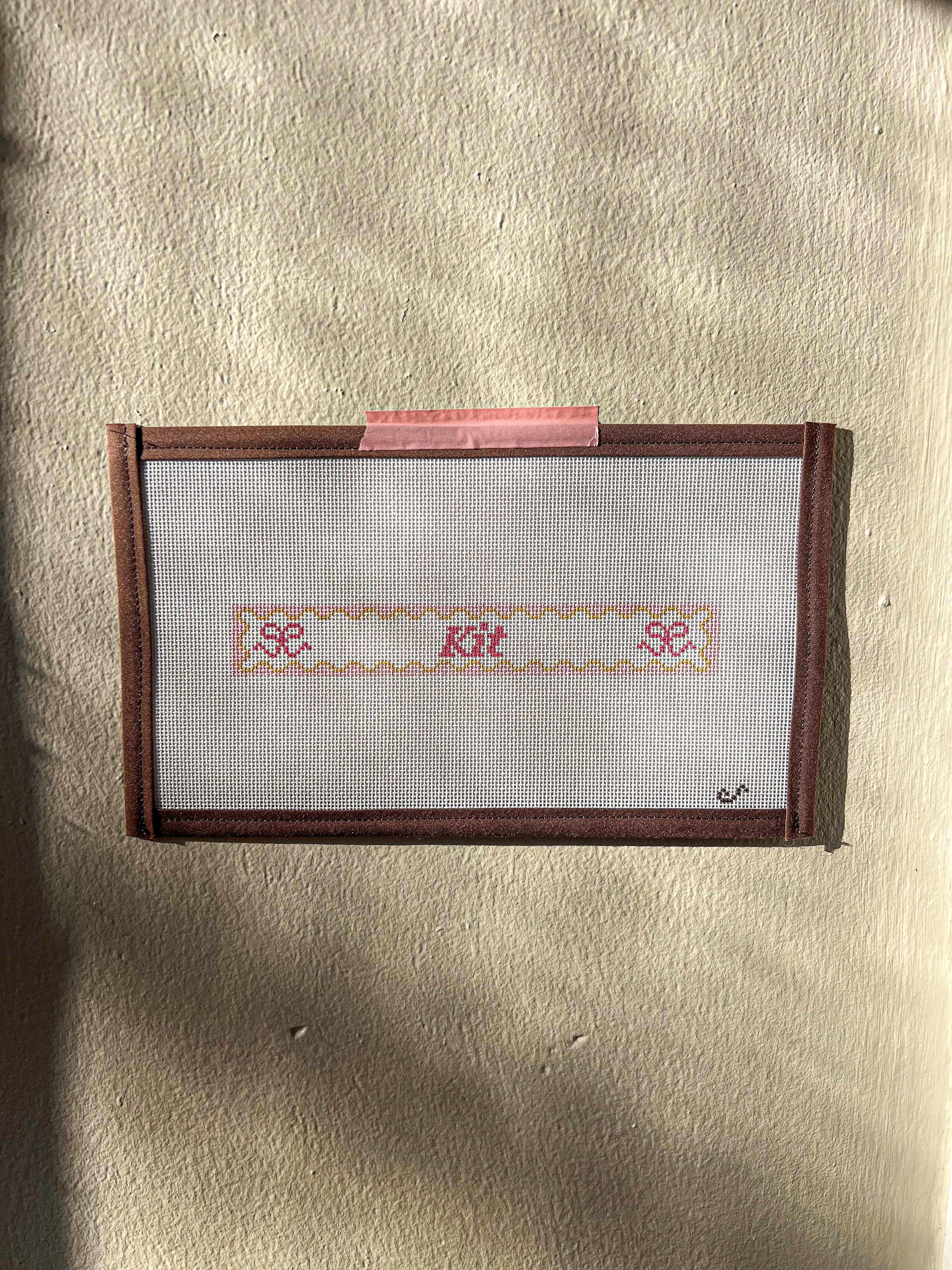 Scallop Pink Bow Paci Clip