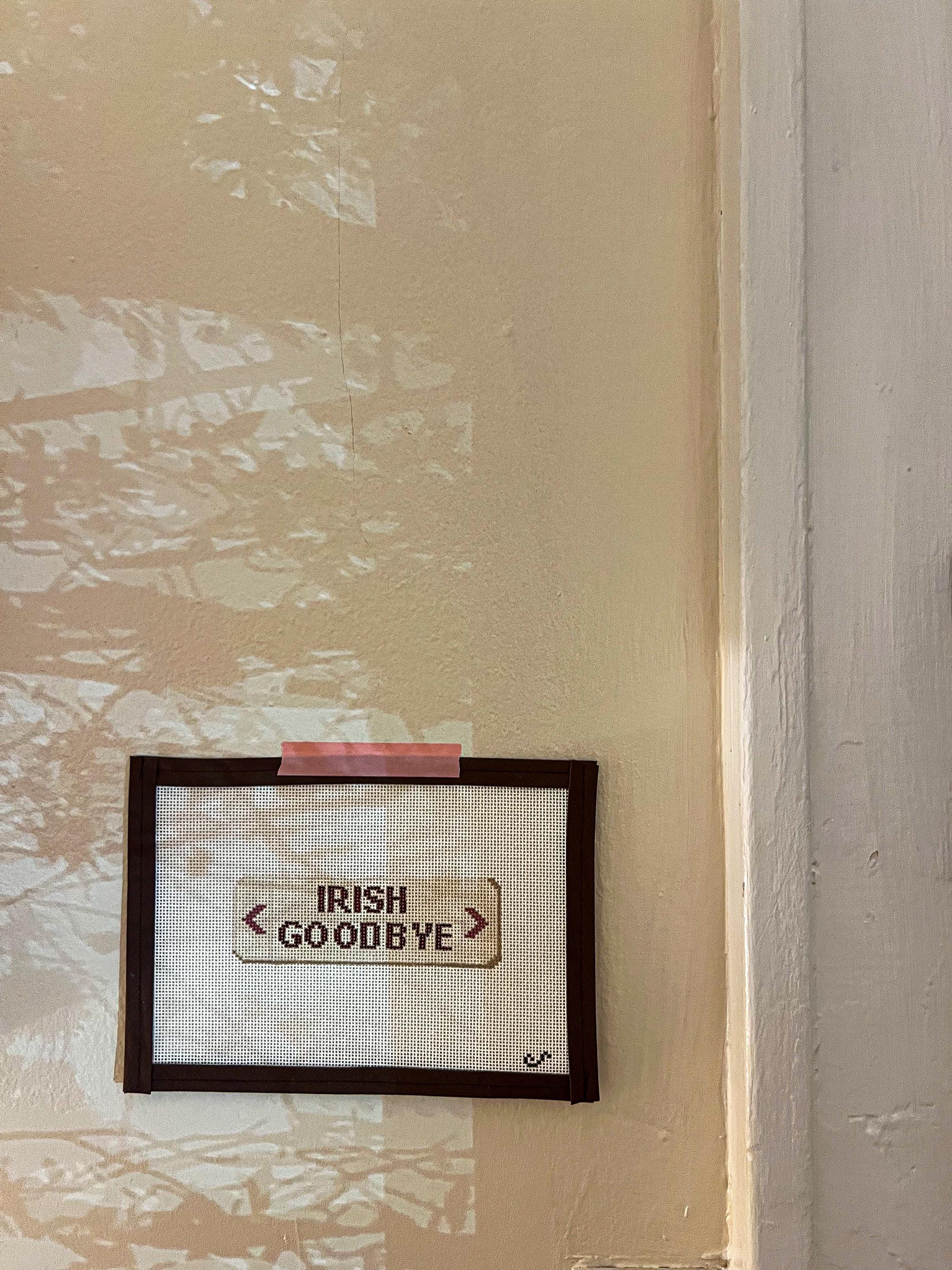 Irish Goodbye Exit Sign