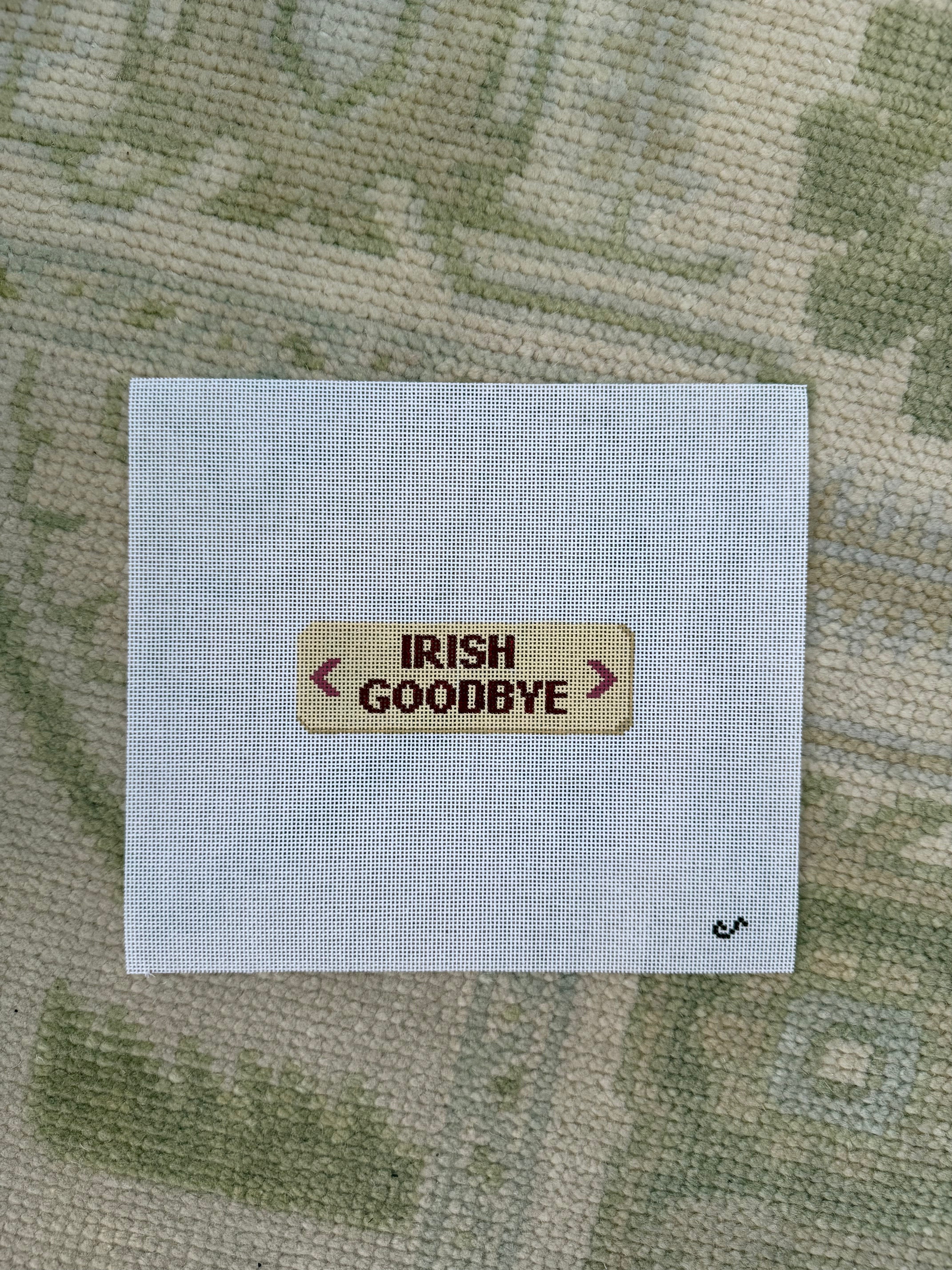 Irish Goodbye Exit Sign